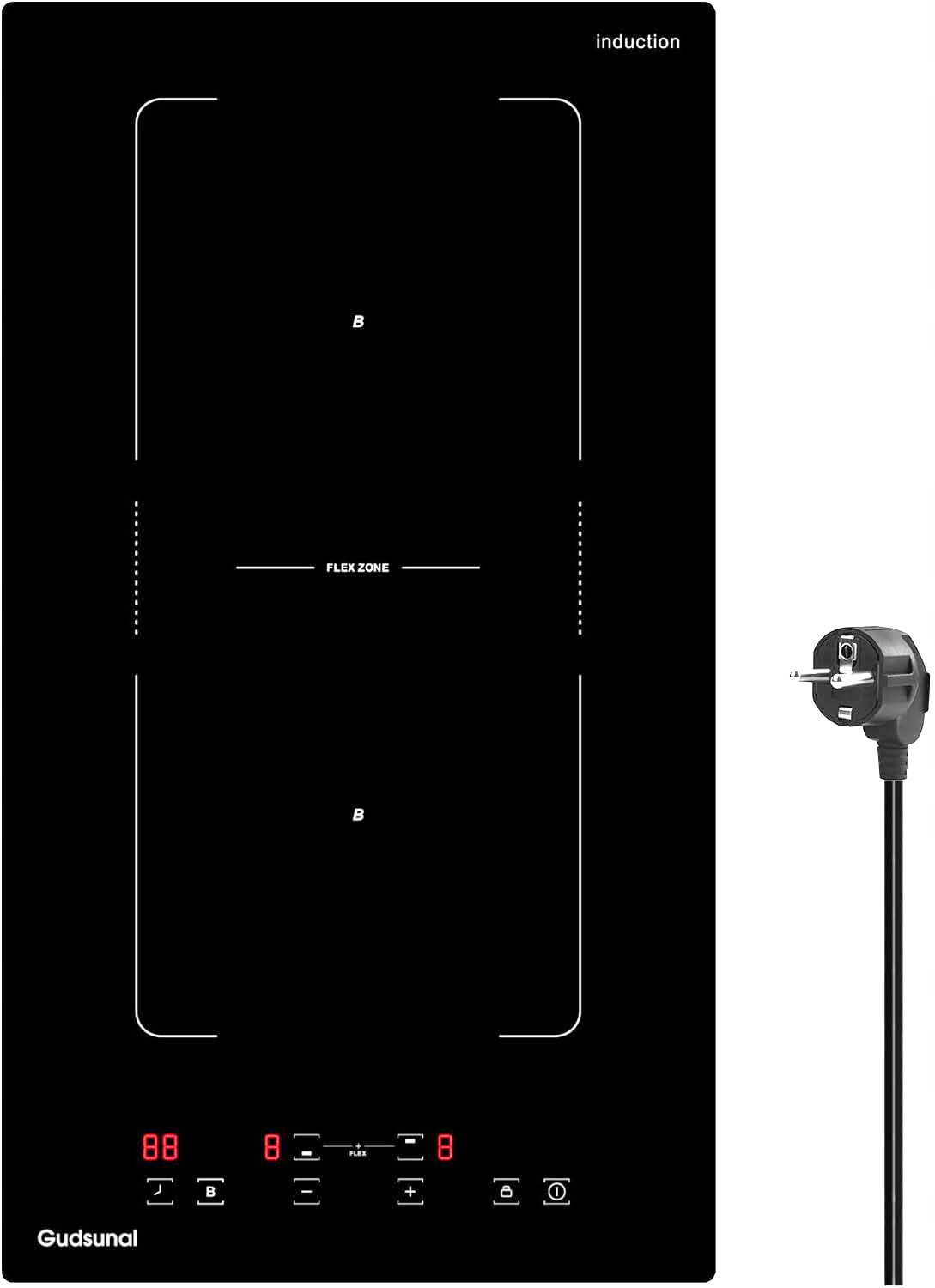 Gudsunal IC3616F Indukční dvouplotýnková vestavná varná deska 3600 W