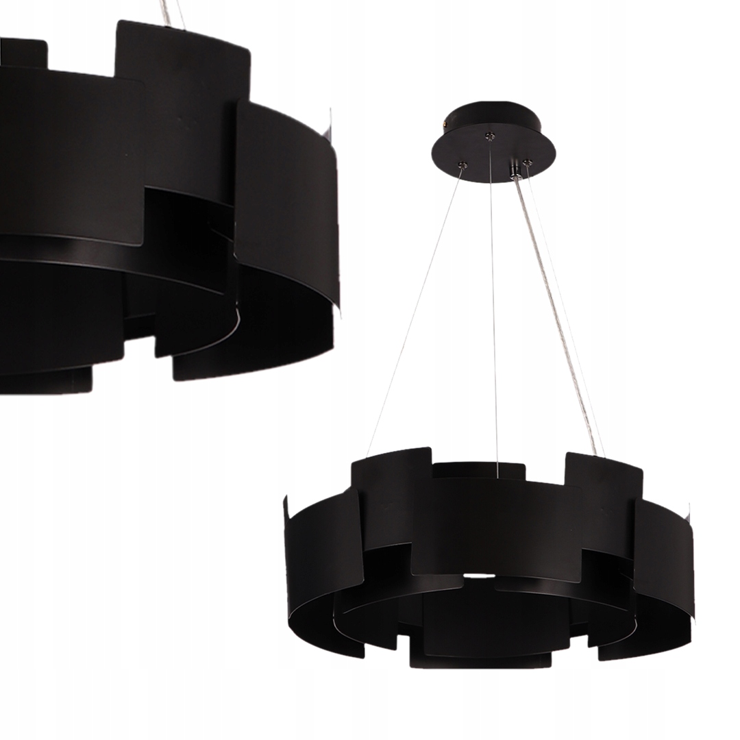 Závěsná lampa Torino Black 24W Led