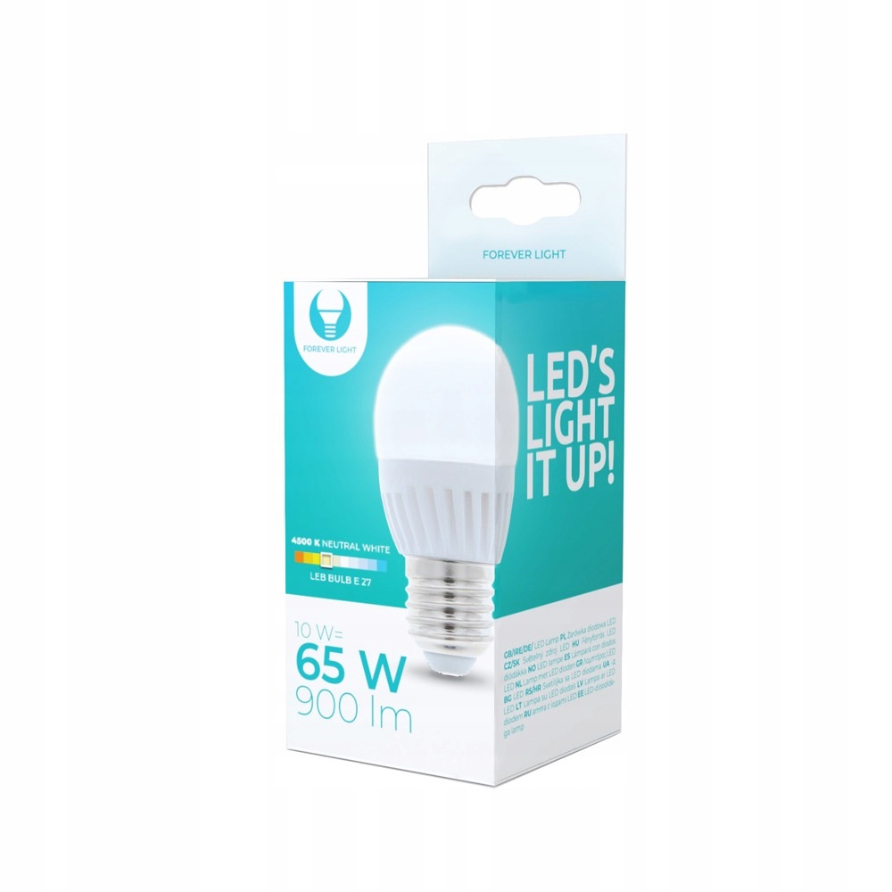

Żarówka Led E27 G45 10W 230V 4500K 900lm ceramika