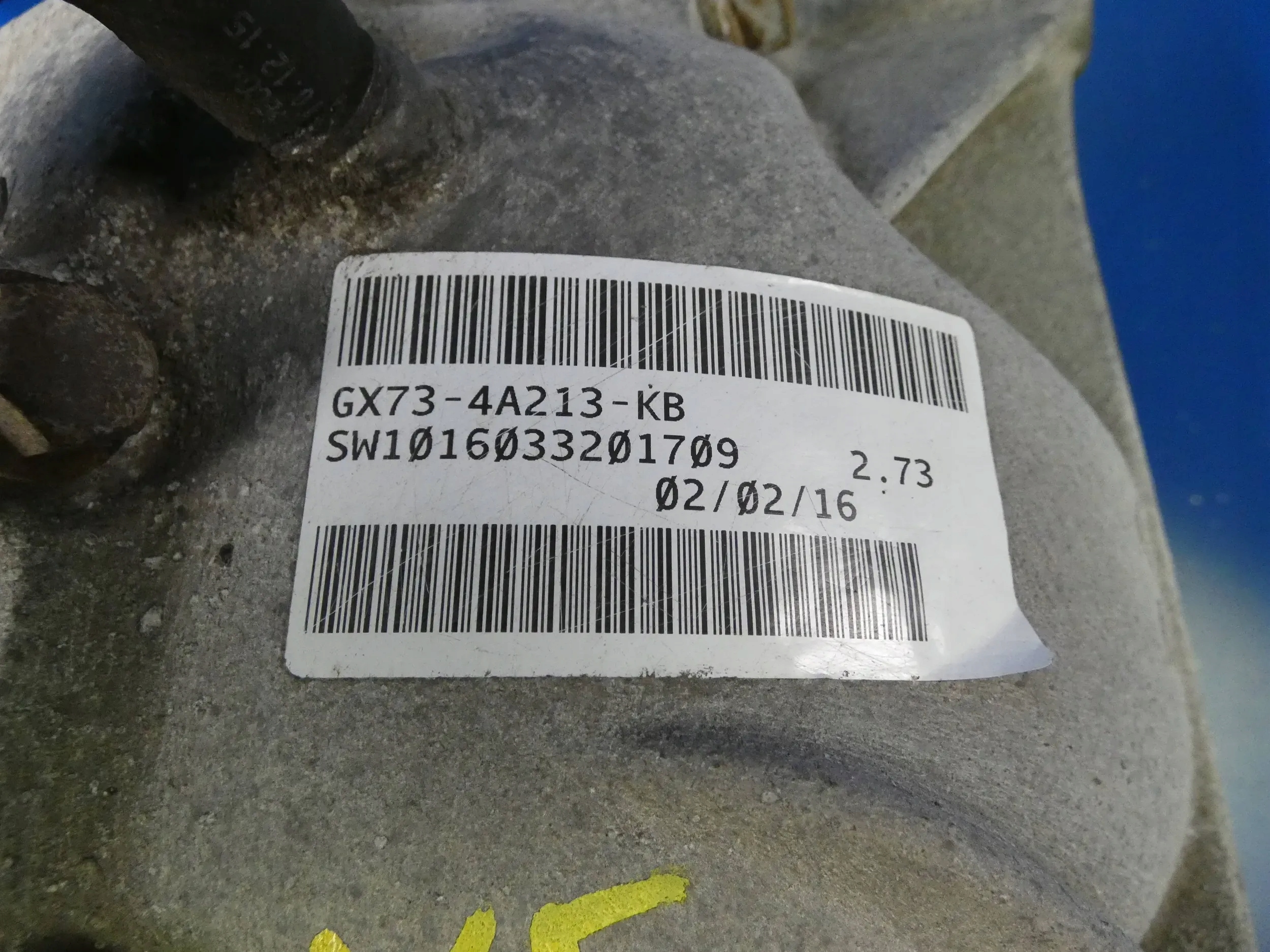 Jaguar XE X760 2.0 D differenciál differenciál far hátsó 2,73