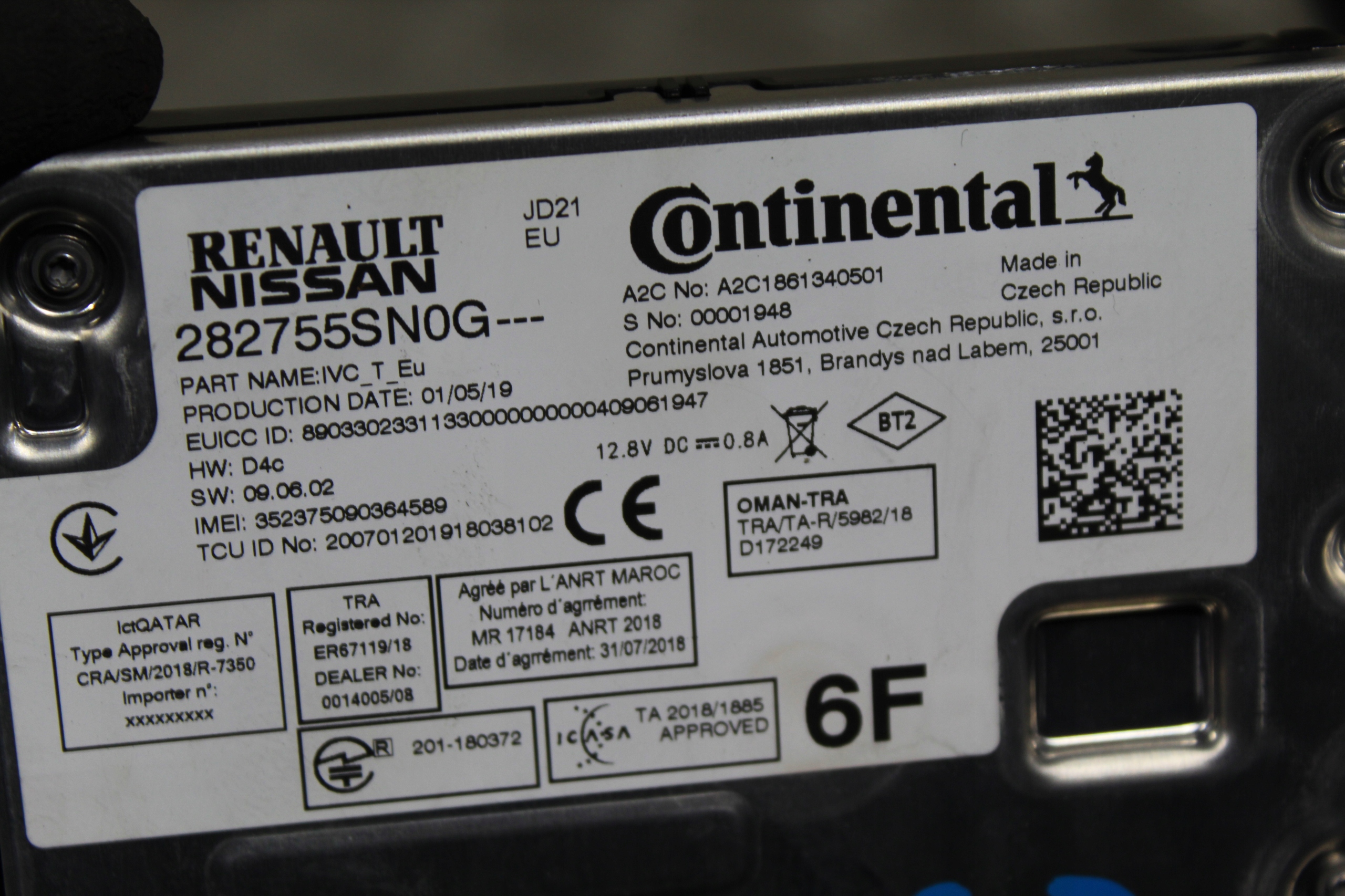 MODULE UNITÉ DE CONTRÔLE NAVARA IV 4 D23 NP300 282755SN0G