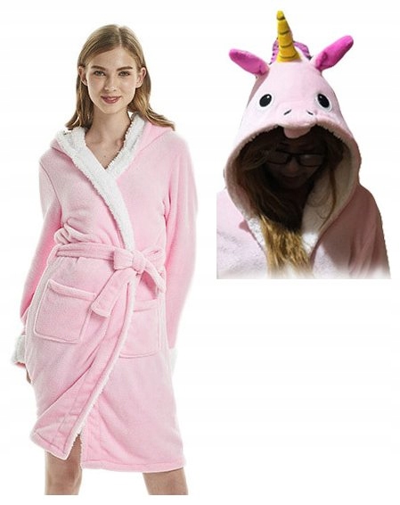 

Szlafrok Jednorożec Róż Unicorn Kigu L 14 CH2 B