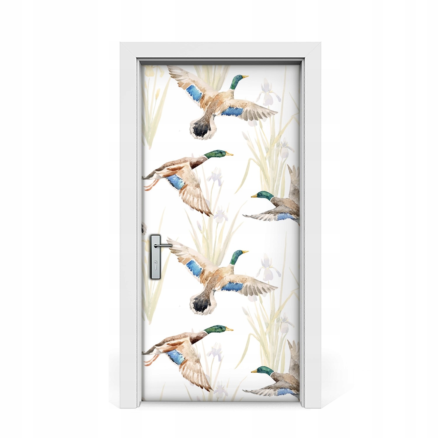 

Naklejka na drzwi okleina Kaczki 95x205