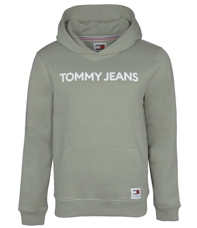 pánská mikina s kapucí Tommy Jeans , olivová, Xs