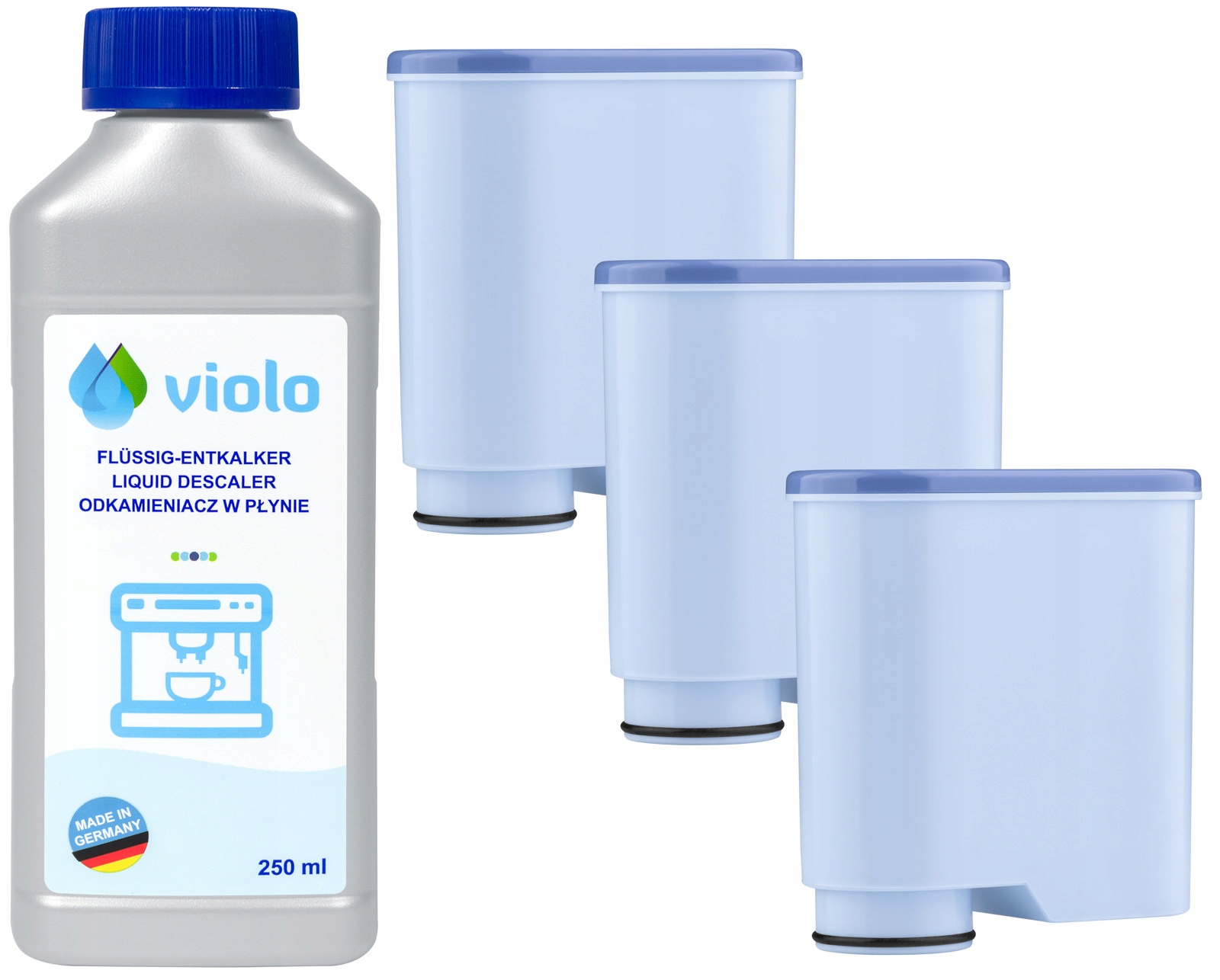 

Filtr do Saeco Philips 3 szt. Odkamieniacz 250 ml