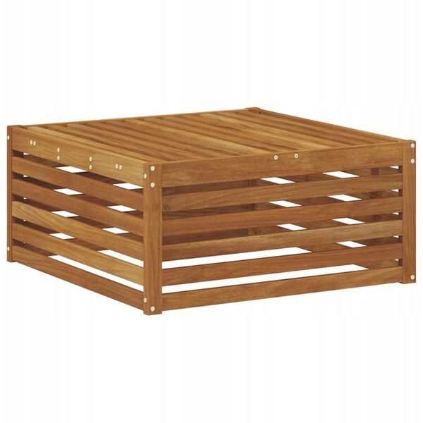 Taburet pro venkovní použití Zahradní nábytek Přírodní 79x79x37 cm Masivní dřevo Akácie
