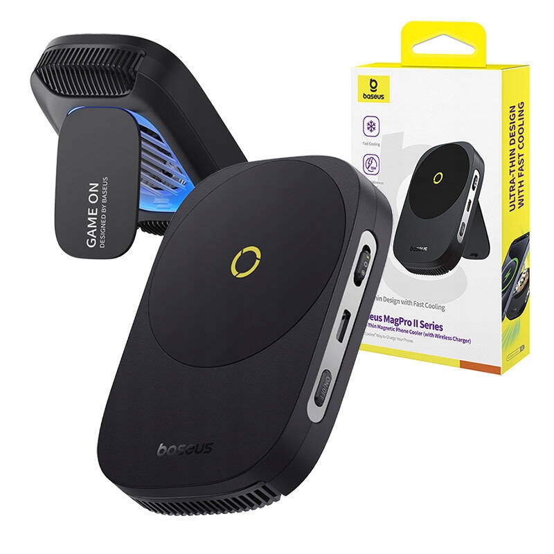 Baseus Magpro II Chlazení Telefonu Bezdrátová Nabíječka Stojan 3V1