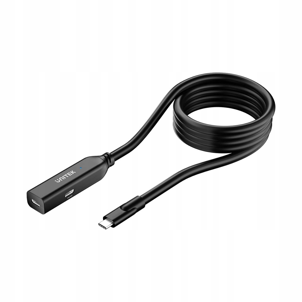 Unitek Usb-c prodlužovací kabel 10 Gbps 5 m, černý