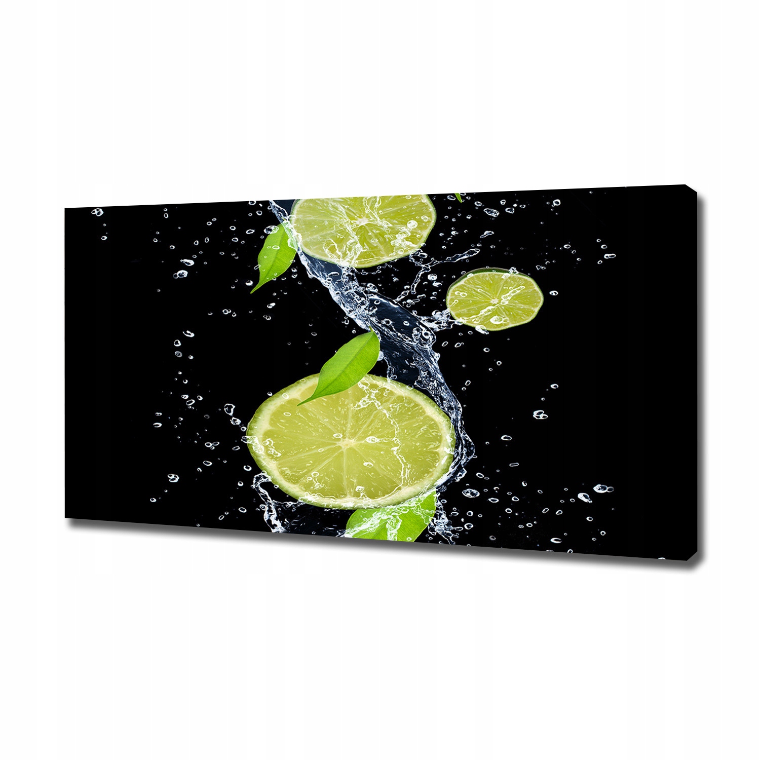 

Foto obraz na płótnie Limonki i woda 120x60 cm