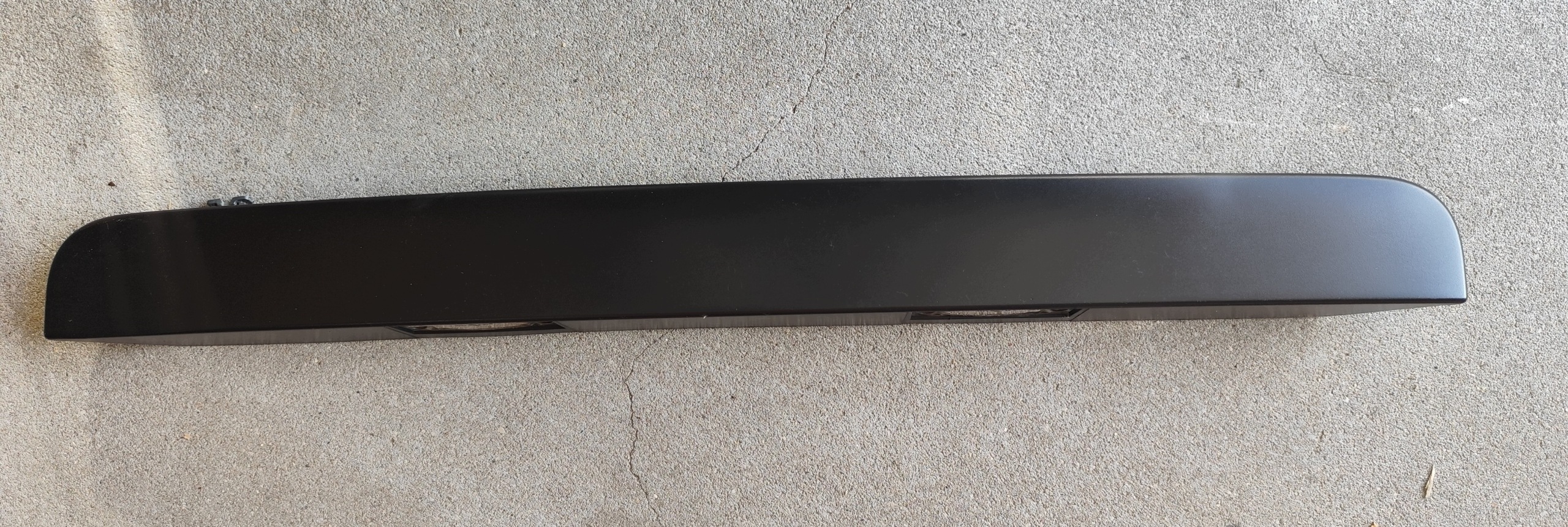 VW T5 cap moulding number plate light trunk door black