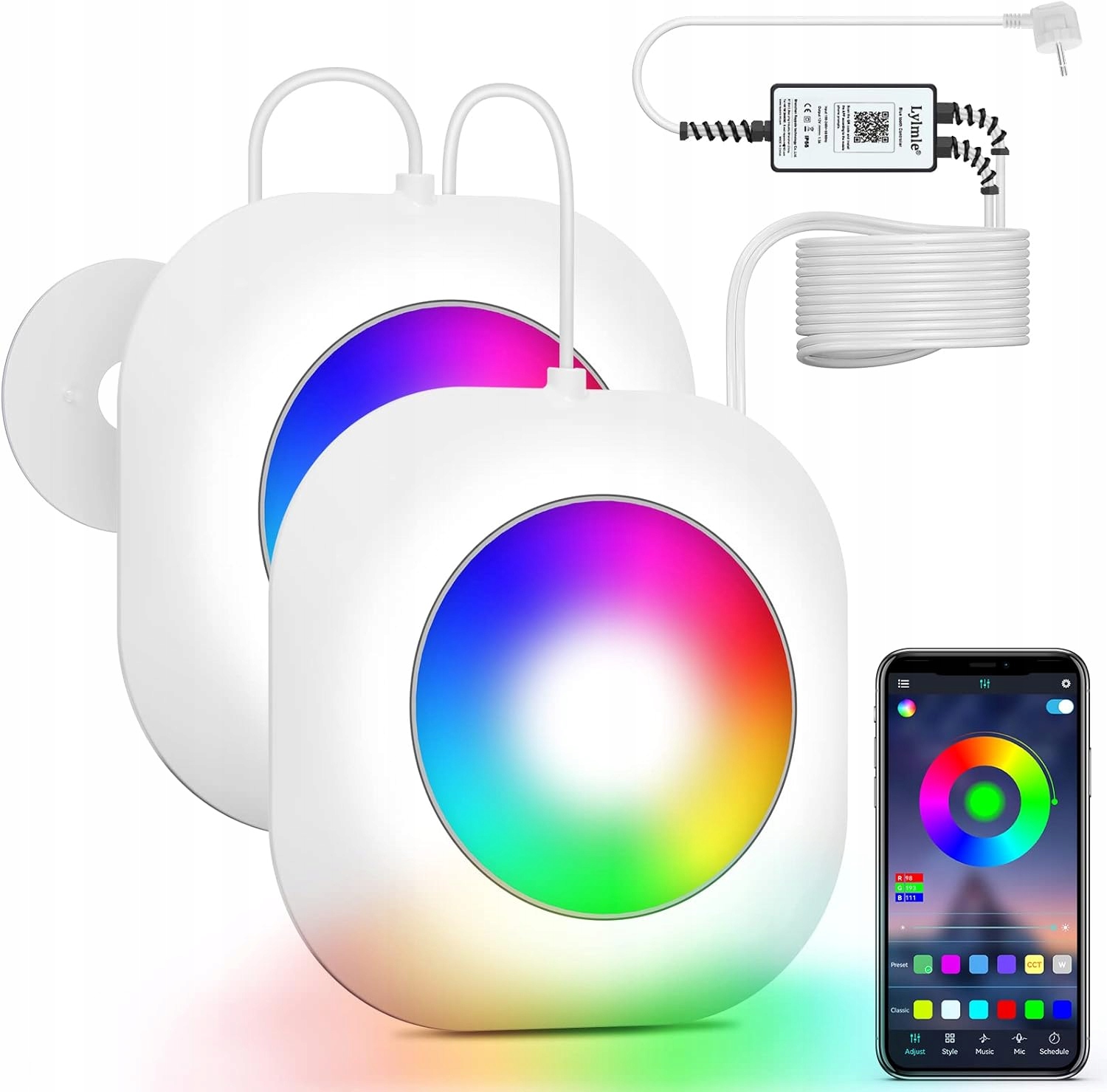 Podvodné Led svetlo 40W LyLmLe, magnetické, stmievateľné, do bazéna