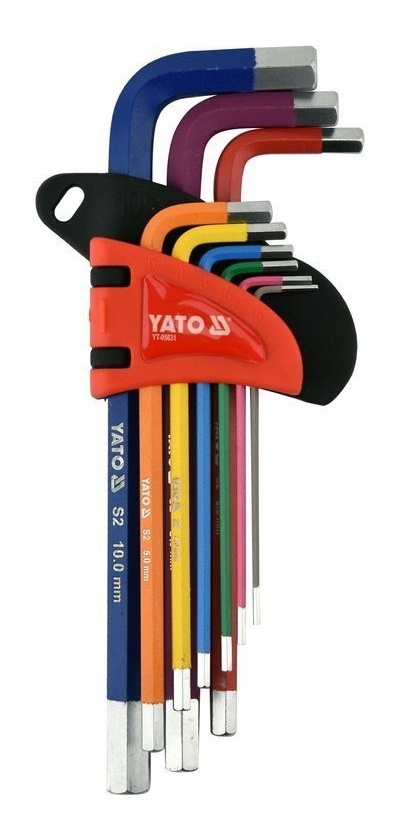 Yato zestaw kluczy imbusowych 1,5-10mm 9 sztuk