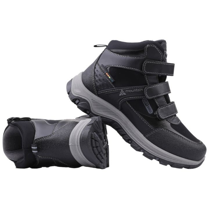 Buty Zimowe Chłopięce Rzepy Sportowe Suwaki Ocieplace Trapery Śniegowce R41