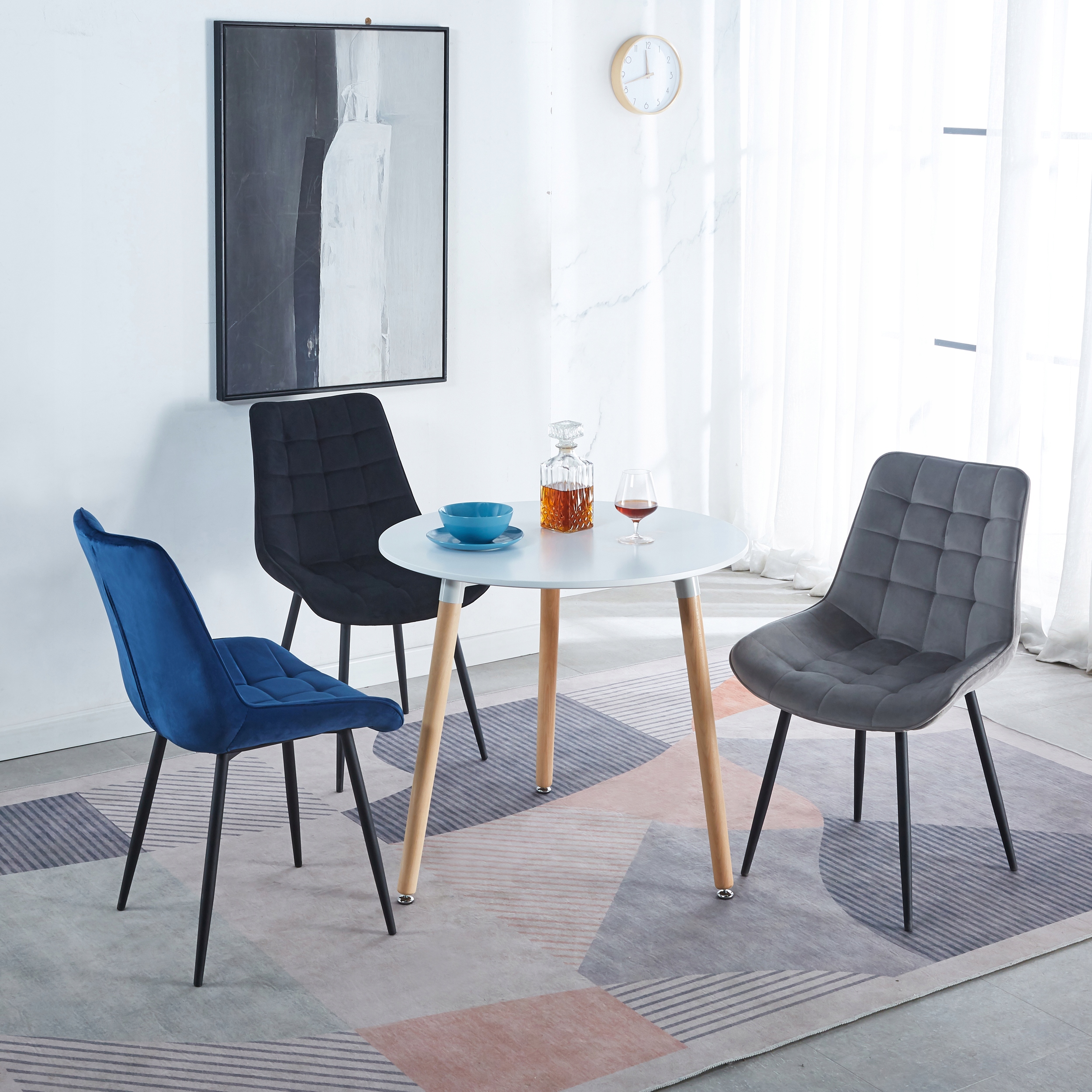 KRZESŁO TAPICEROWANE WELUROWE VELVET SZARE 017 Kod producenta Welurowe tapicerowane 017 - szare