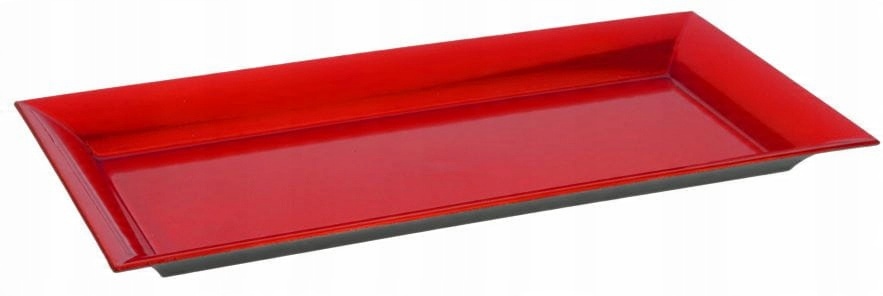 

Talerz prostokąt podstawka czerwony 36x17cm