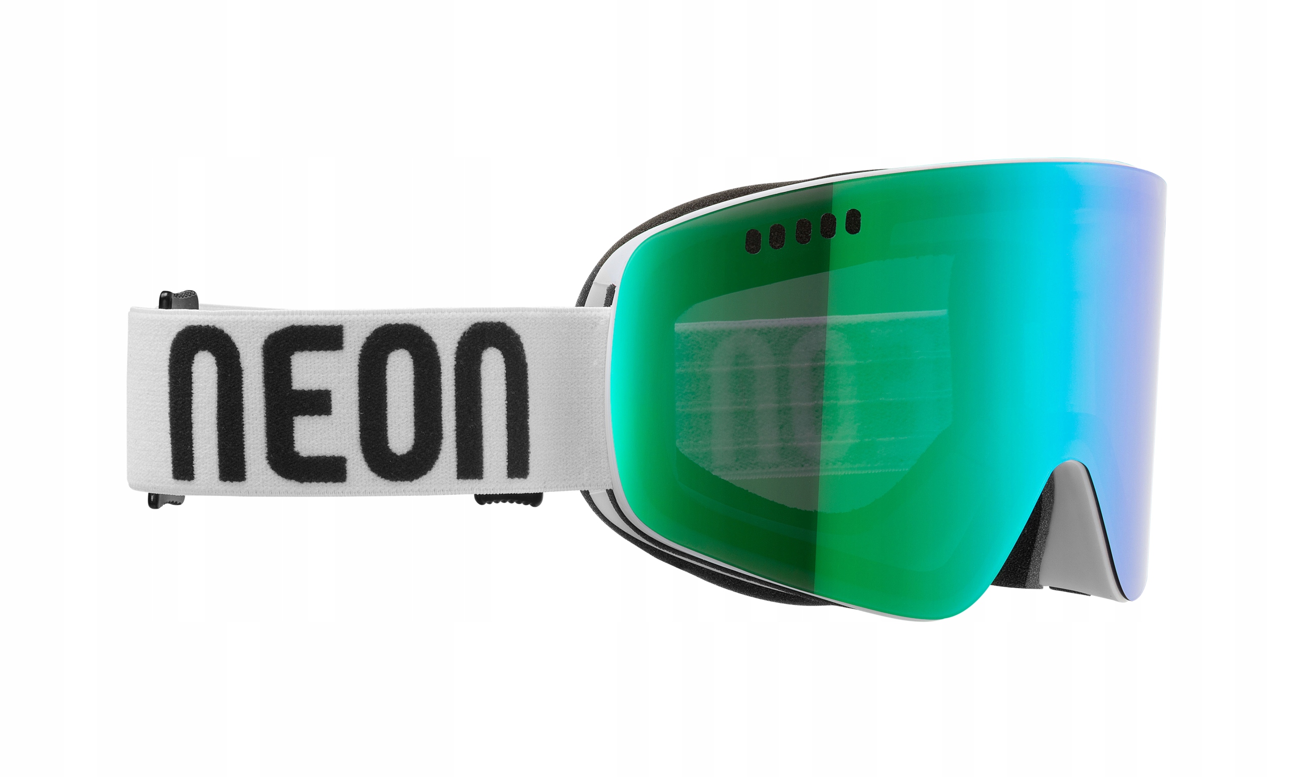 Lyžařské Brýle Neon Vertikální White Mirror Green CAT3