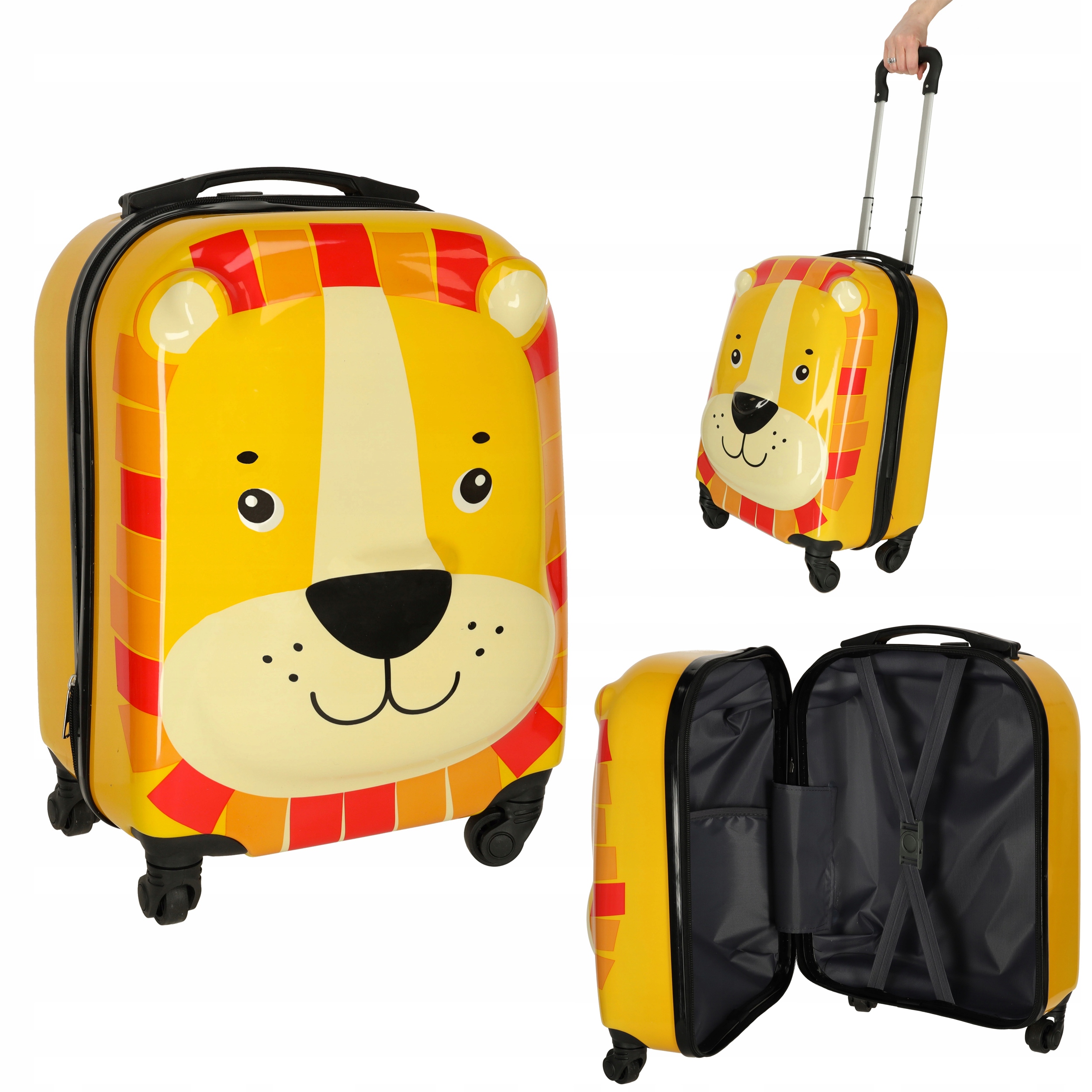 WALIZKA PODRÓŻNA DLA DZIECI CHŁOPCA DZIEWCZYNKI 20L LEW PODRĘCZNY KABINOWA