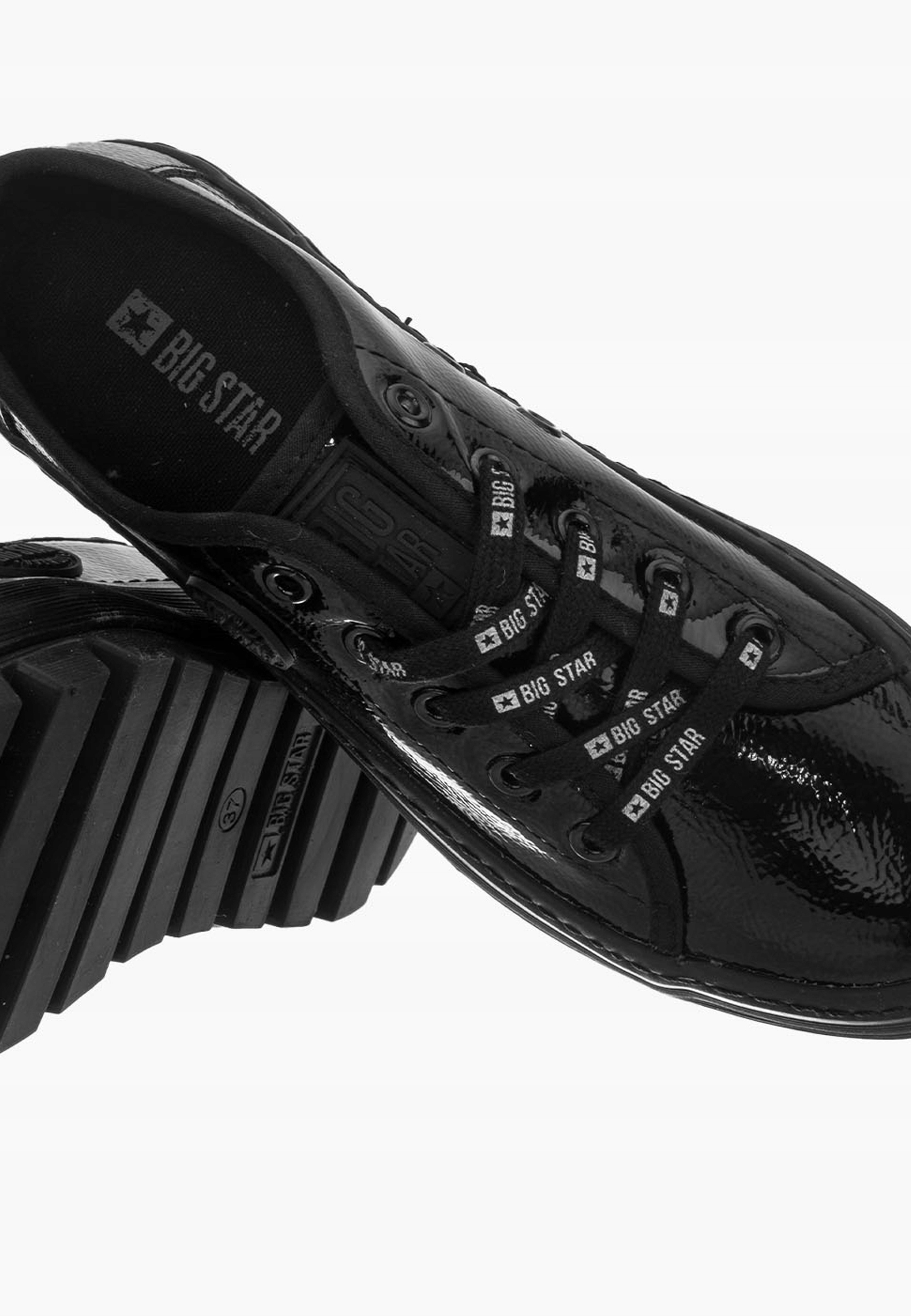 Buty Damskie BIG STAR Modne Trampki Sneakersy 37 Materiał podeszwy Guma