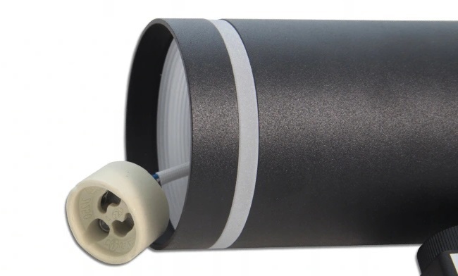 Reflektor Ruchomy Szynowy GU10 Czarny Pierścień Kolor czarny