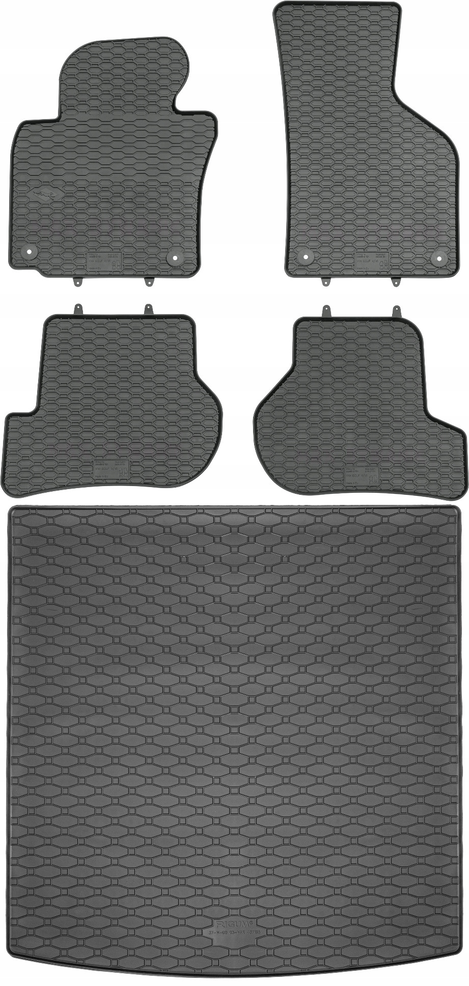 Volkswagen Golf VI Kombi od roku 2009-2013 Set Koberce batožinový priestor