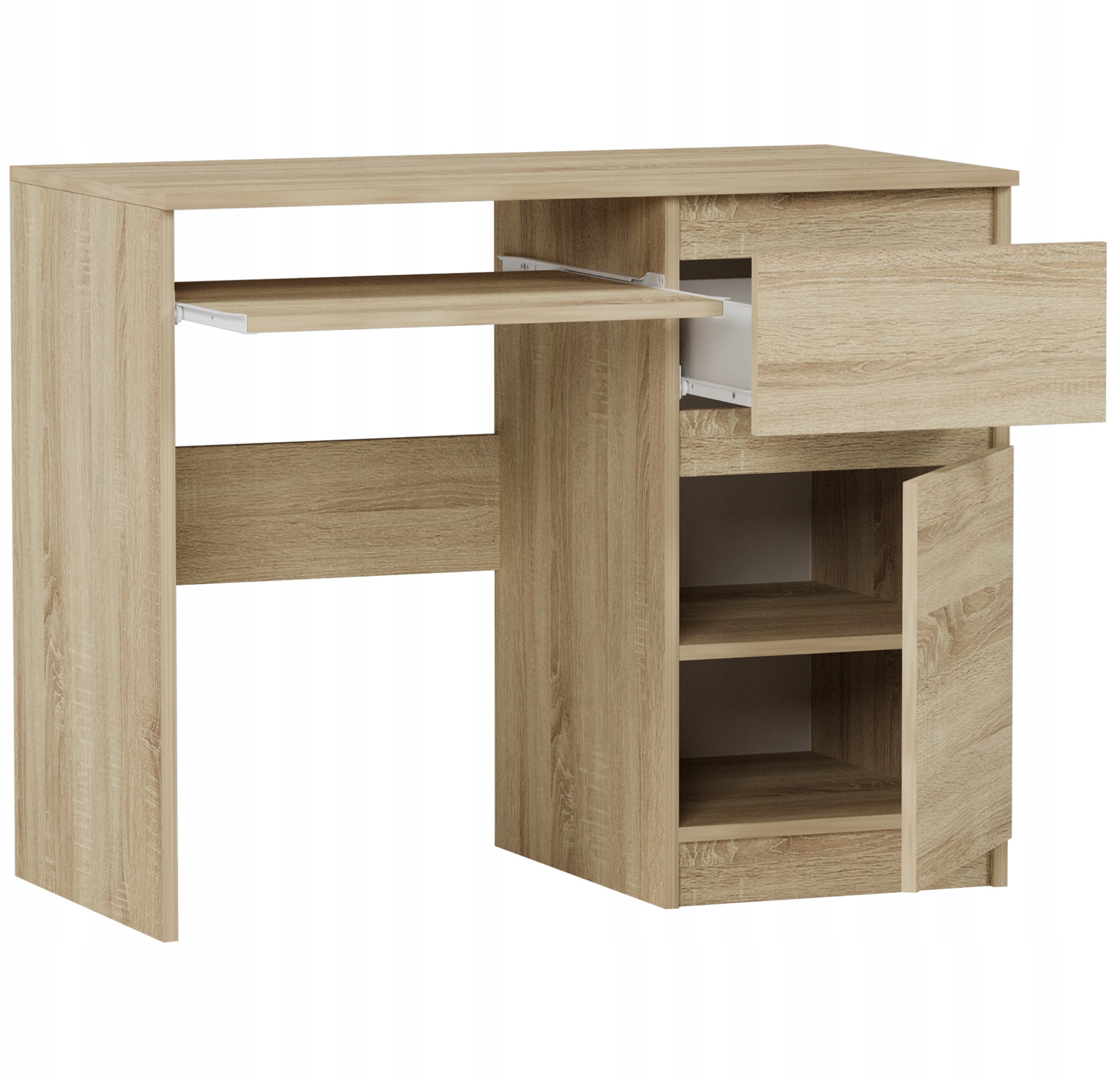 Meble Biurko komputerowe stolik 90cm sonoma N-33 SONOMA