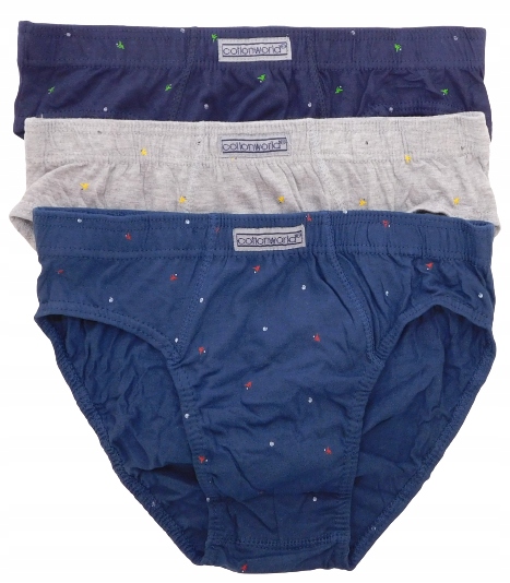 

Majtki slipy Cotton World 005B-939 3pary r.2XL