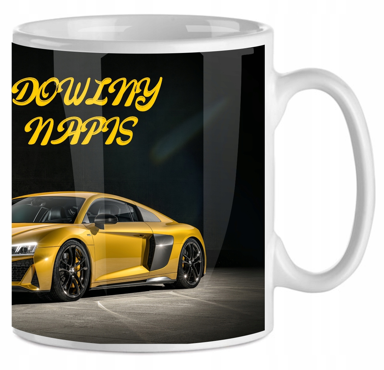 

Kubek z motywem Audi Dowolny Napis Gratis!