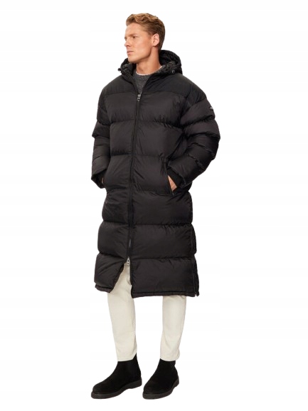 Schott Pánská Péřová Dlouhá Bunda Na Zip XL Jse