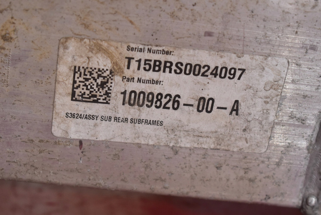 axle beam sider subframe axle beam rear part TESLA MODEL S 306 KM 12-20