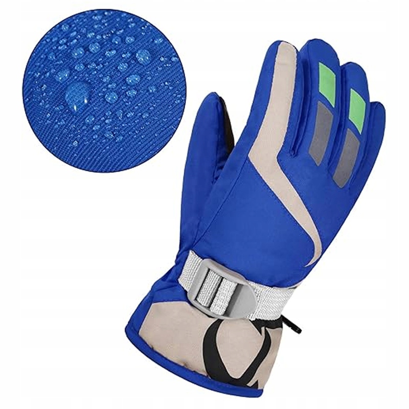 RĘKAWICZKI DZIECIĘCE NARCIARSKIE ZIMOWE NA ŚNIEG 4-7 LAT Rodzaj pięciopalczaste