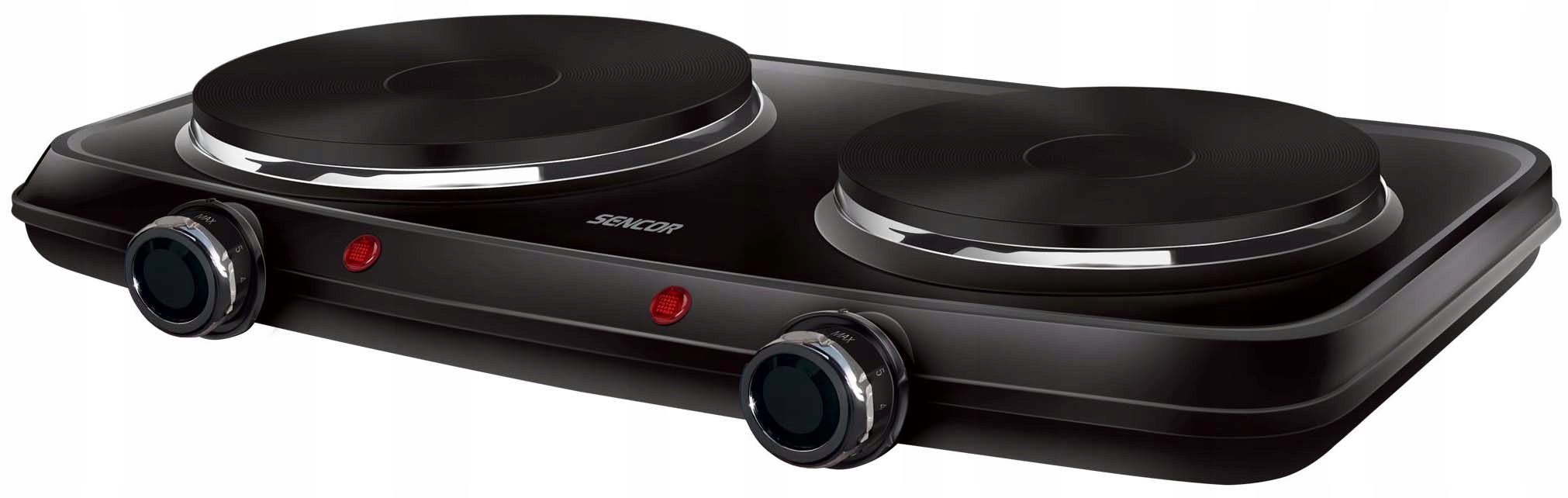 Kuchenka elektryczna turystyczna dwu-palnik-owa Sencor SCP2254BK-EUE4 2500W