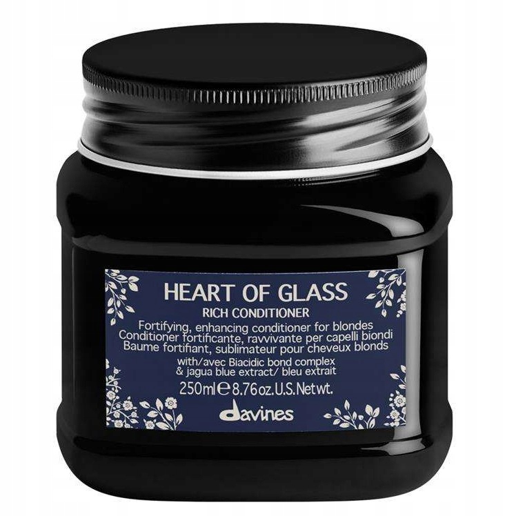 Davines Heart Of Glass Odżywka intensywnie regenerująca wł. blond 250ml