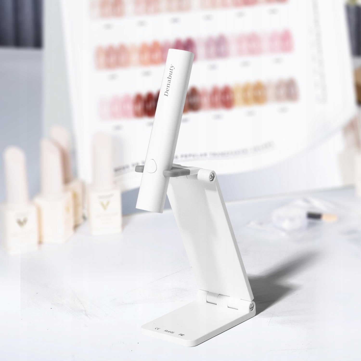 DENABUTY Lampa UV LED Do Paznokci Żelowych Przenośna Mała Biała — miniatura 8