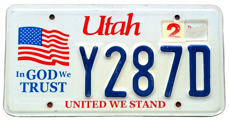 Utah - tablica z USA dla kolekcjonera