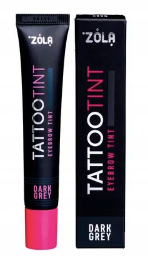Zola barva na obočí a řasy Tattoo Tint Dark Gray Šedá 15 ml