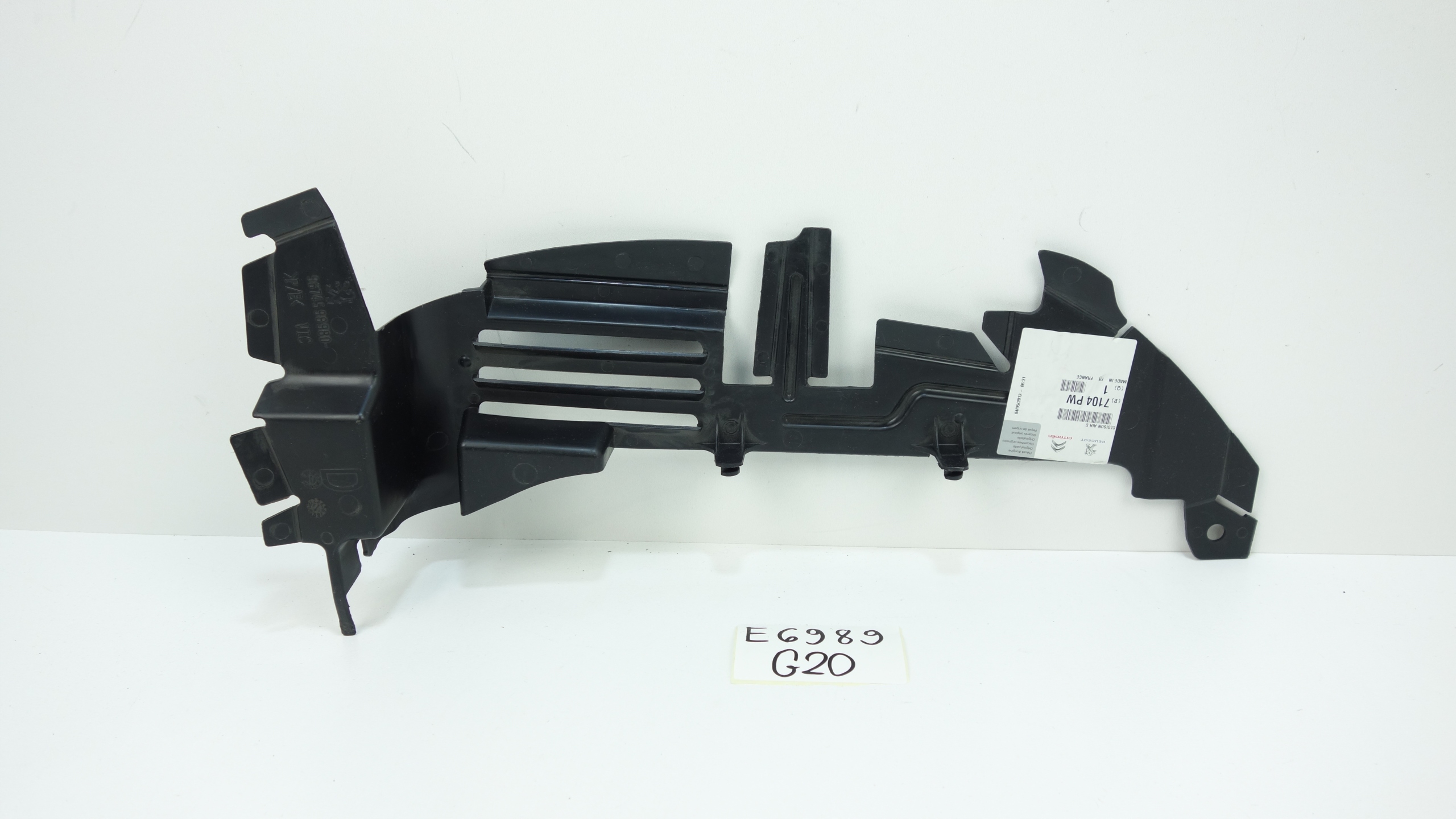 PEUGEOT 206 console of a bumper right front 9674598980