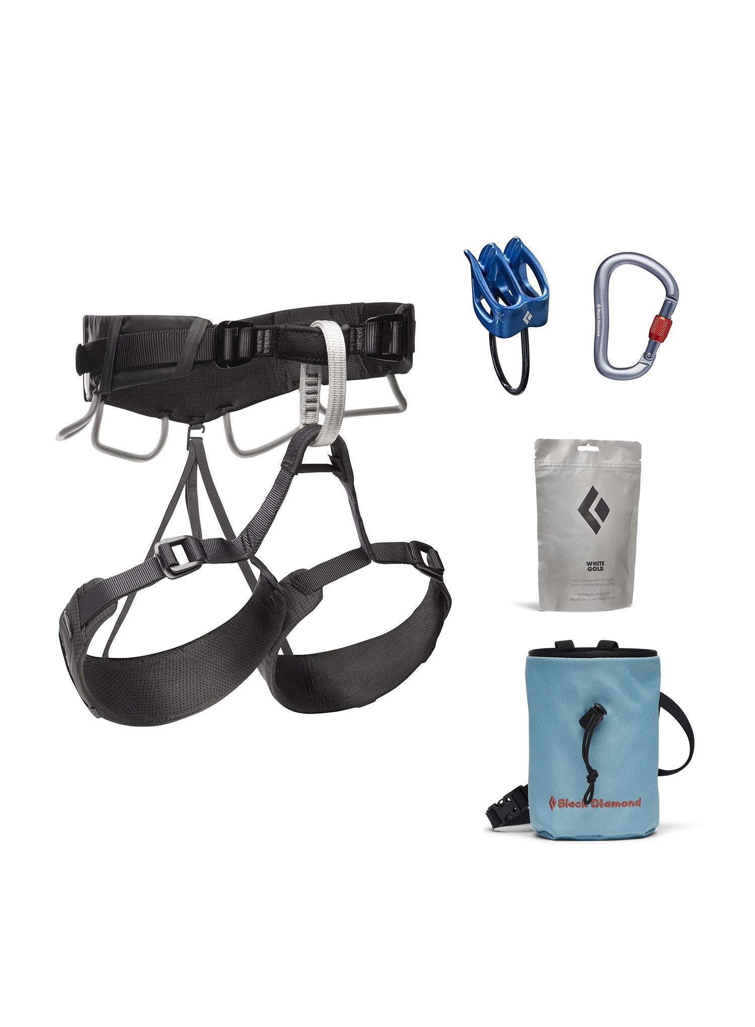 Uprząż Black Diamond MOMENTUM 4S HARNESS PACKAGE Anthracite L/XL