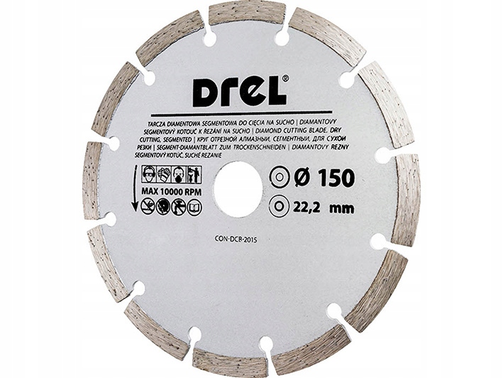 

Tarcza Tnąca Diamentowa 150 x 22.2 mm, Drel