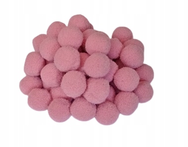 Pomponiki 2 cm 30 szt stary róż
