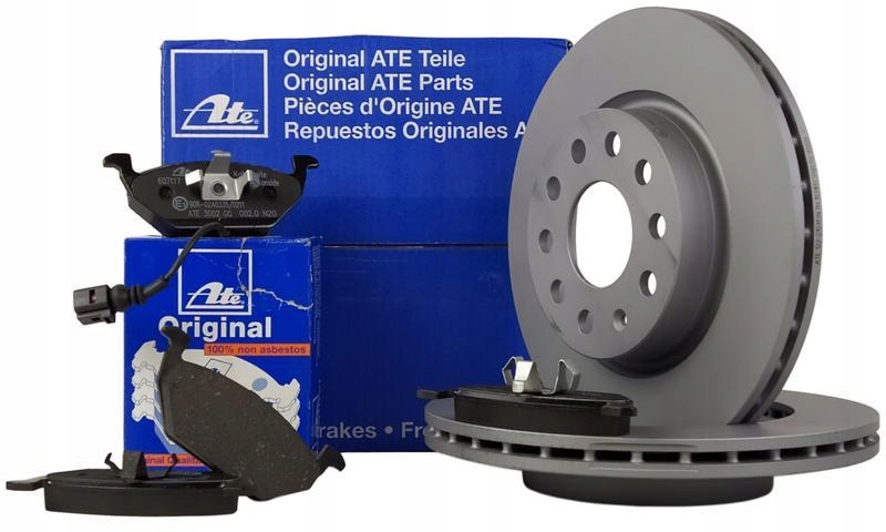 ATE TARCZE + ATE KLOCKI PRZÓD OCTAVIA A3 GOLF 04-