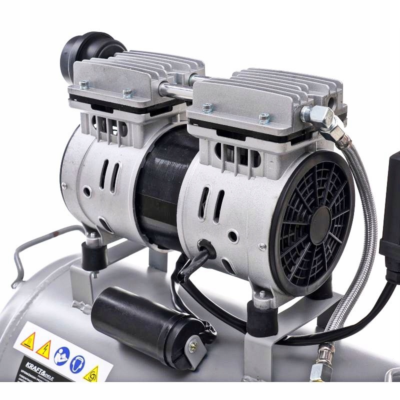 POFESJONALN kompresor K-2 bezolejowy 50L sprężarka powietrza cichy 2TŁOKI Wydajność efektywna 290 l/min