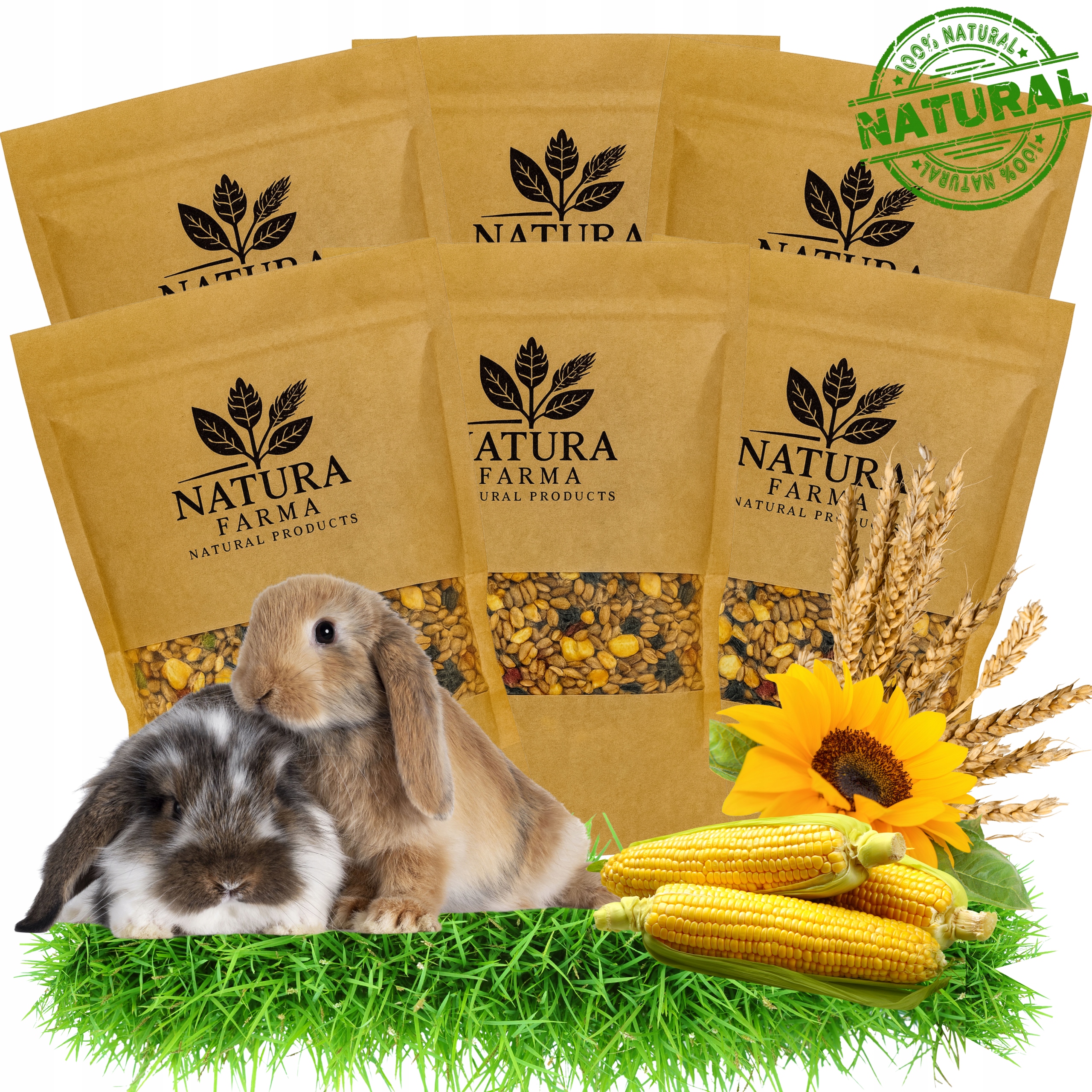 Levně Krmivo Pro Králíky A Hlodavce Nejvyšší Kvalita Premium 3 Kg Natura Farma