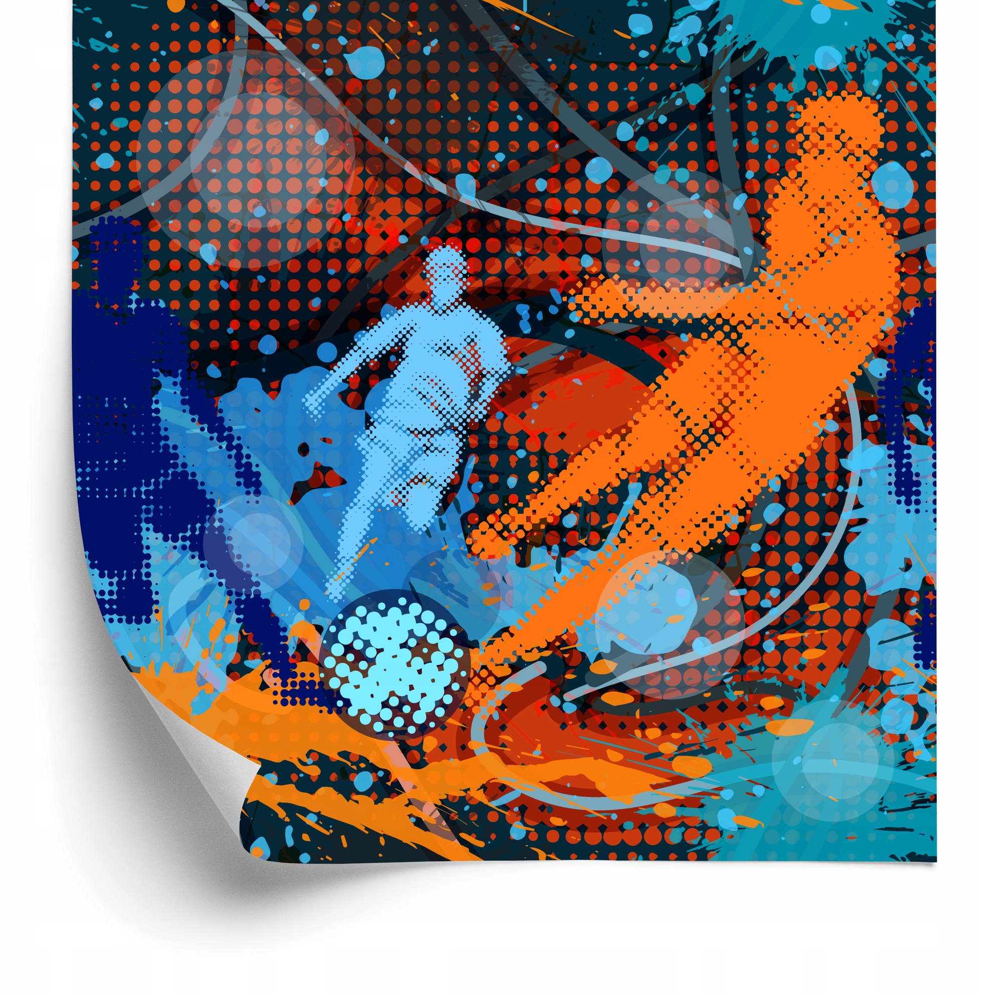 Tapeta Maľovaná futbalová lopta 50x1000 cm