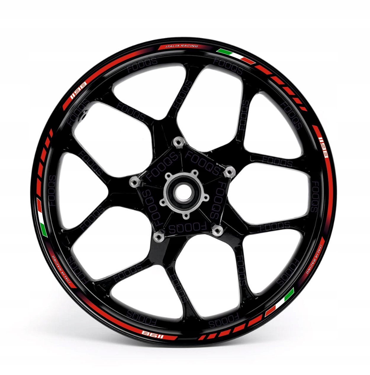Samolepky Na Ráfky Juula Pro DUCATI-1198 Červené