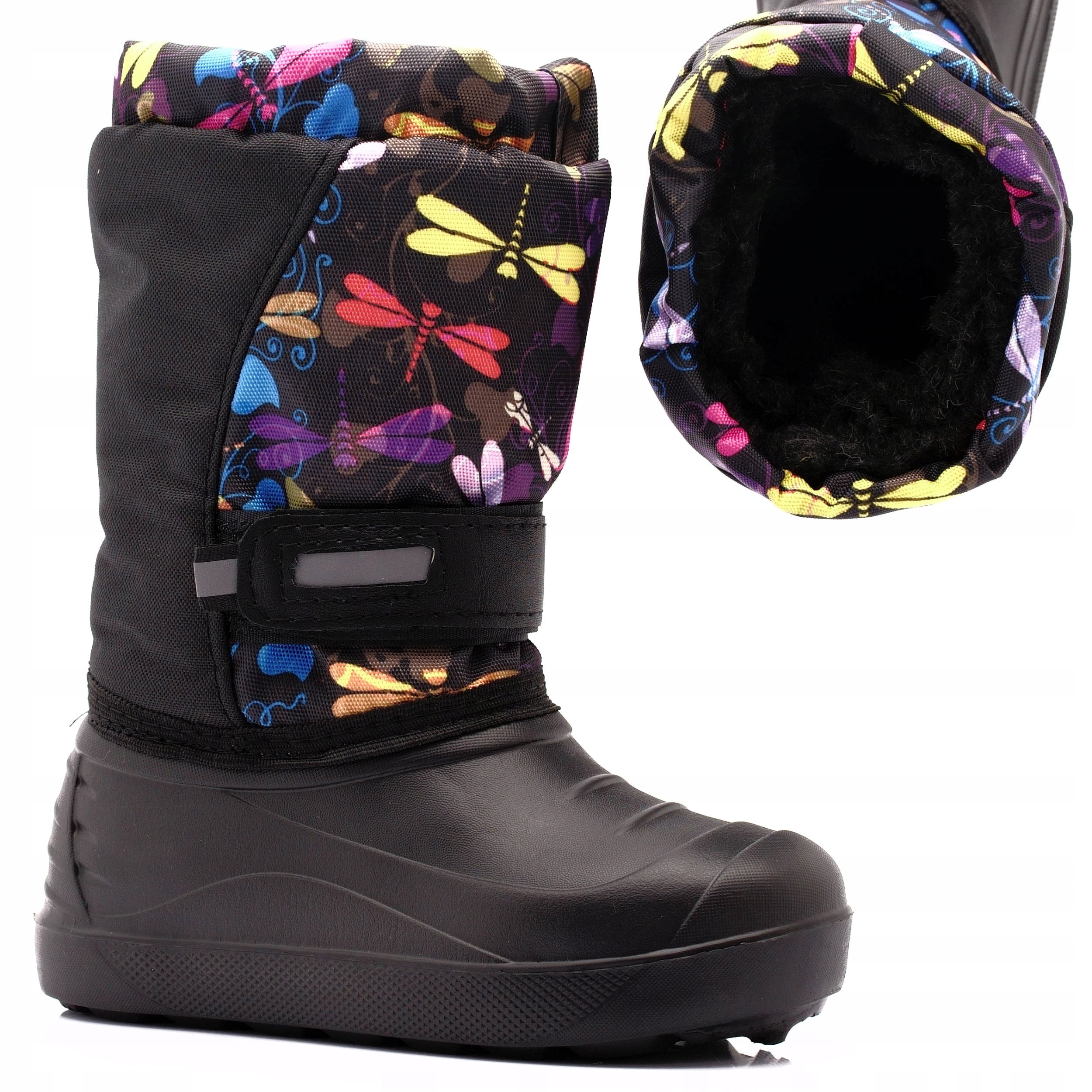 ŚNIEGOWCE PIANKOWE DZIECIĘCE BUTY ZIMOWE WEŁNA 27