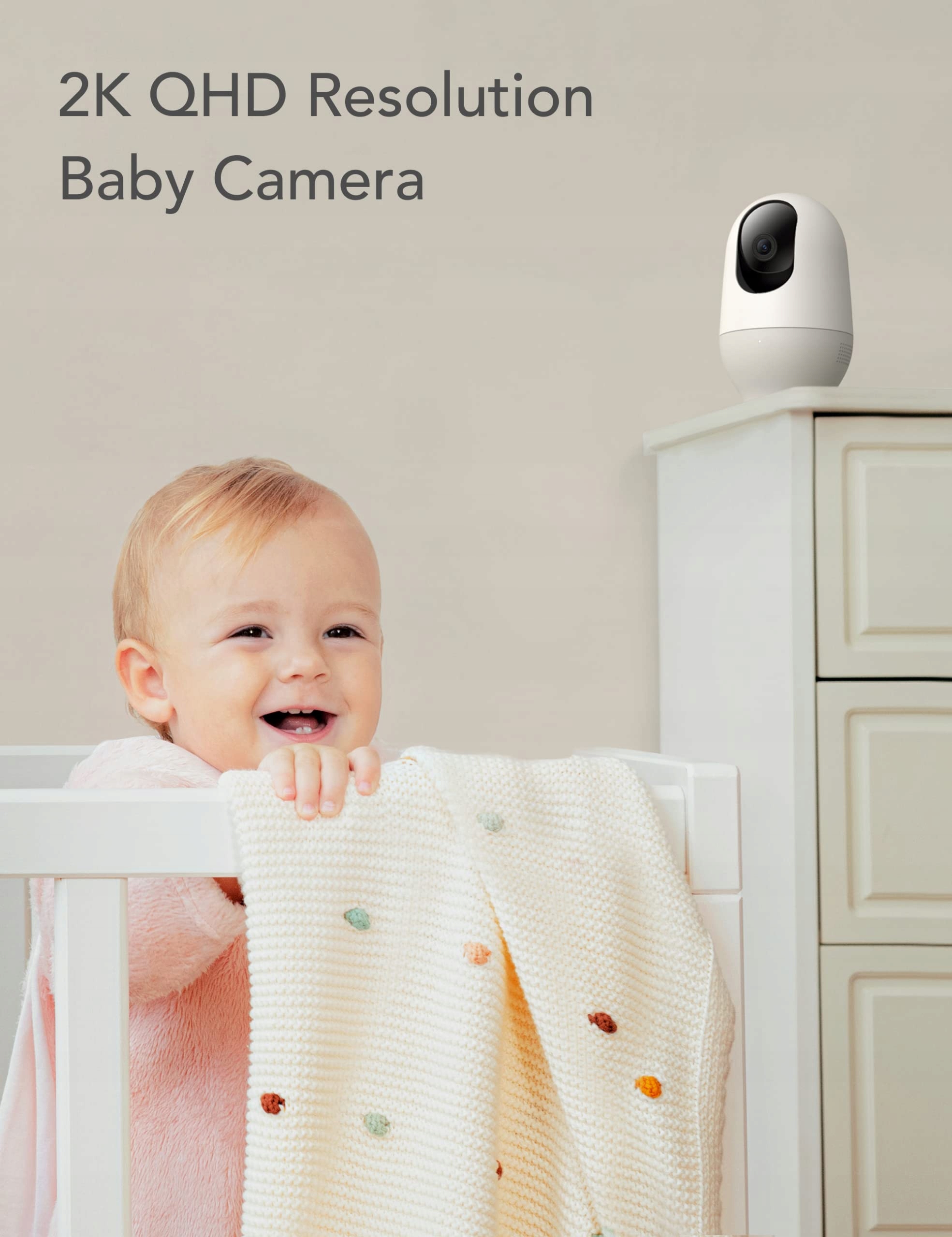 NOOIE Kamera 5G Dla Dzieci 2K WiFi 360 Stopni IR Nocna Z Alexa Audio — miniatura 6