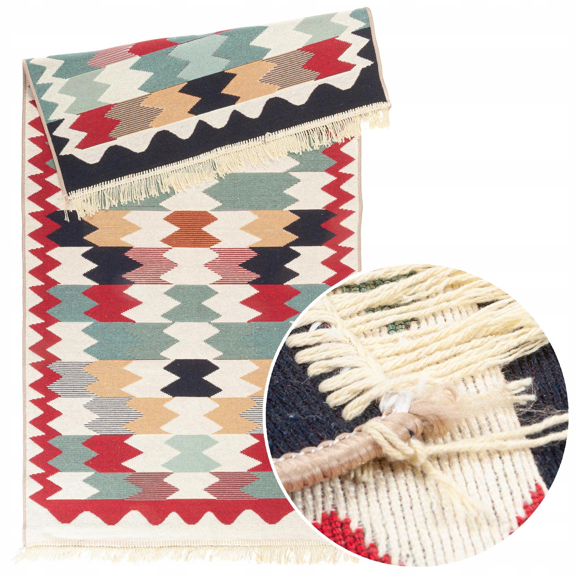 

Dywan Kilim Tkany Premium wzór 60x120 cm Geometria