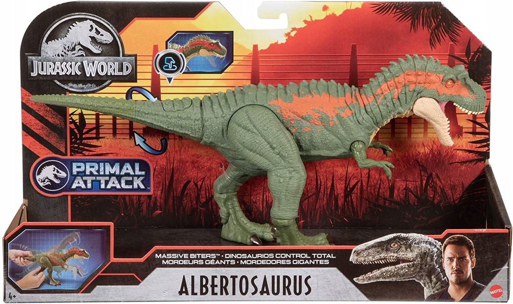 JURASSIC WORLD DINOZAUR ALBERTOSAURUS mega szczęki Kod producenta GVG67
