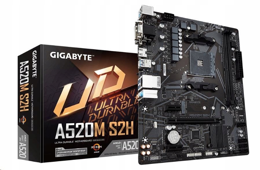 Gigabyte Mb Sc AM4 A520M S2H, Amd A520, 2xDDR4, 1xHDMI, 1xDVI, Vga, …