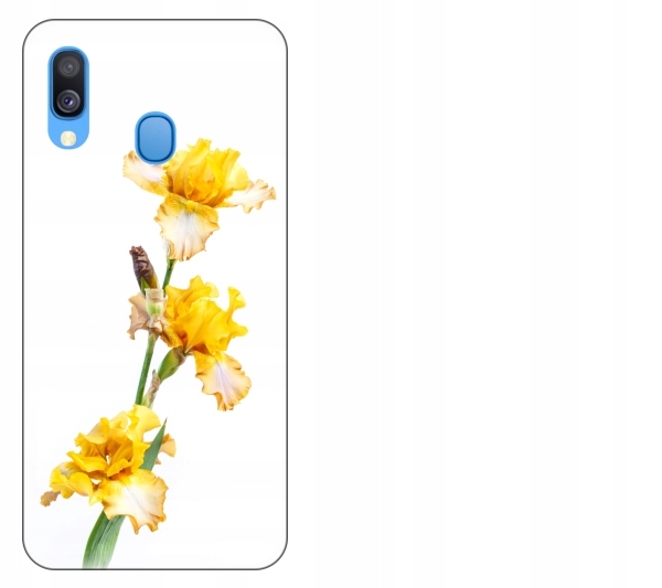 

Etui pokrowiec Samsung Galaxy A40 Kwiat żółty akwa